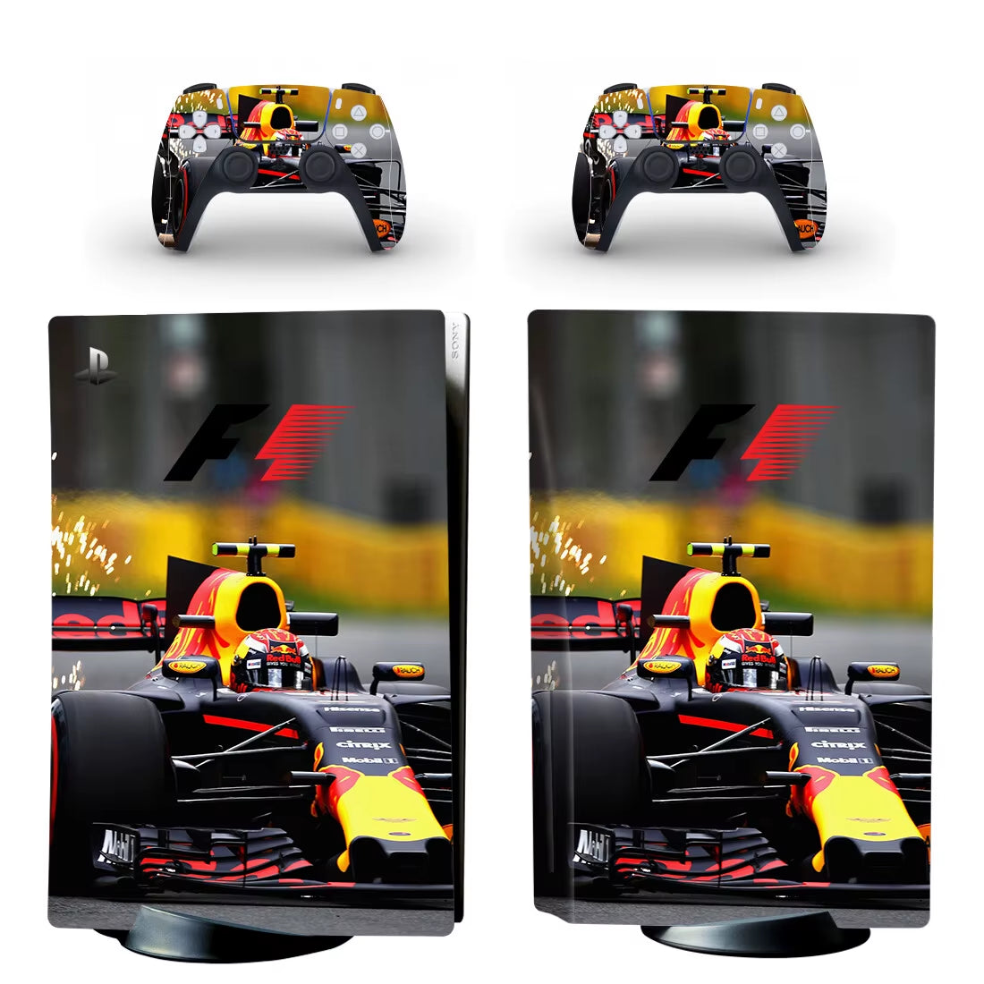 Formula 1 F1 PS5 Disc Skin Sticker Protector Decal Cover for Console Controller PS5 Disk Skin Sticker Vinyl