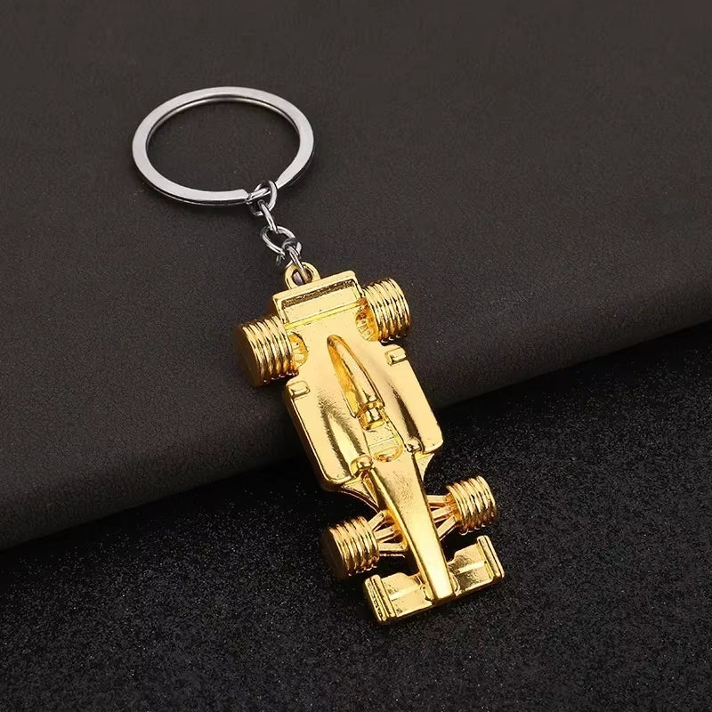 Fashion Formula 1 Racing Car Car Styling Keychain Keyring Key Chain Ring for VW Golf Renault Klod Skoda Octavia Ferrari