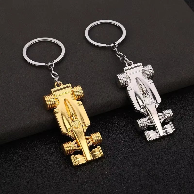 Fashion Formula 1 Racing Car Car Styling Keychain Keyring Key Chain Ring for VW Golf Renault Klod Skoda Octavia Ferrari